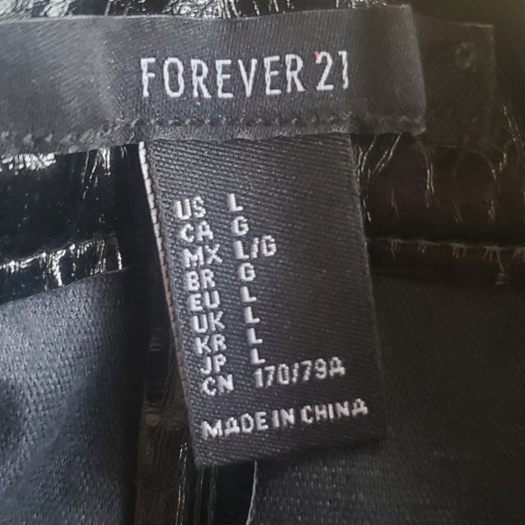 Forever 21 - 2 Pleather/PVC Miniskirts - Picture 7 of 7